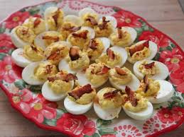Get Deviled Bacon And Eggs Recipe From Food Network Food Network Recipes Devilled Eggs Recipe Best Food For A Crowd