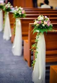 Ivory Rose And Baby S Breath Ceremony Aisle Decor Two Sparks Wedding Pew Decorations Church Aisle Decorations Wedding Church Aisle