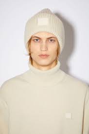 Check spelling or type a new query. Acne Studios Beanie Mit Face Logo Creme Beige