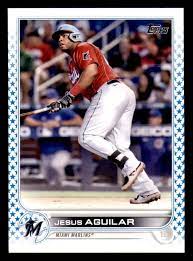 2022 Topps Blue Star 299 made 560 Jesus Aguilar - Miami Marlins | eBay