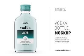Small Vodka Bottle Mockup Bottle Mockup Vodka Bottle Mockup Templates