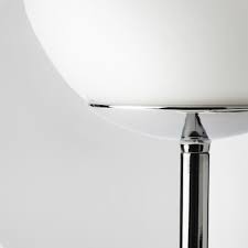 Chrome metal table lamp base modern large lampshades led light bulb lighting. Simrishamn Table Lamp With Led Bulb Chrome Plated Opal Glass Ikea