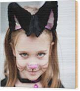 A Little Girl Is Dressed Like A Kitty Photograph by David Ellis