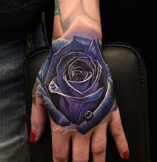Rose Hand Tattoo Purple Rose Tattoos Rose Hand Tattoo Hand Tattoos