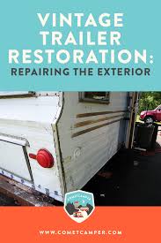 Your rv refrigerator may be small, but it can still work just as well as a regular fridge. Vintage Trailer Restoration Sheet Metal Patches And Exterior Bodywork Cometcamper