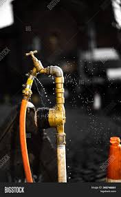 What's next for yellow fire hydrant. Leaking Fire Hydrant Image Photo Free Trial Bigstock