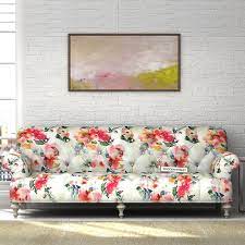The Allisn Fabric Sofa Has An Extremely Imaginative Design And A Carefully Constructed Frame Made From Hardwo Floral Sofa Floral Furniture Floral Upholstery