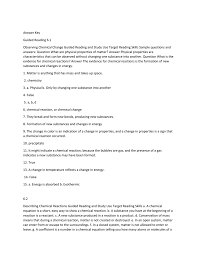 Phenol red is an indicator that is yellow in an acid, orange in a neutral solution, and. Answer Key Guided Reading 6 1 Observing Chemical Change