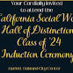 California Social Work Hall of Distinction Class of '24 Induction Ceremony