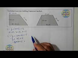 Maybe you would like to learn more about one of these? Cara Mudah Dan Cepat Menentukan Keliling Dan Luas Trapesium Soal Matematika Sd Youtube