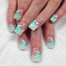 Easy Summer French Manicure Nail Art Design Idea On Short Nails