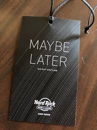 Hard Rock Hotel Casino Lake Tahoe Do Not Disturb Sign