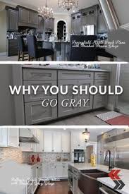 The cabinet hardware and barstools add extra dashes of black. 40 Gray Cabinets Ideas In 2021 Grey Painted Cabinets Grey Cabinets Kitchen