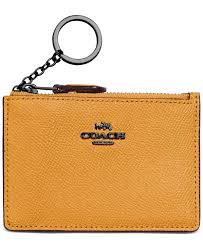 Coach crossgrain mini skinny id key ring card case chalk, small. 11 Keychain Wallets For When You Just Need The Essentials Fashionista