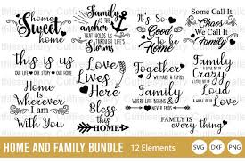 Download Home Bundle Family Bundle Graphic By Cutfilesgallery Creative Fabrica SVG Cut Files
