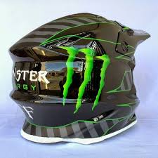 Shoei Monster Energy Design By Star Arts Star Art Motocross Helmets Monster Energy