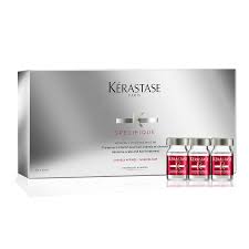 Strengthen and reinforce hair fibre with the kérastase range of hair loss prevention products. Specifique Thinning Hair Intensive Scalp Treatment Kerastase