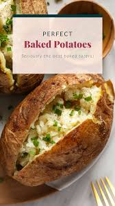 This Baked Potato Recipe Is Simple And Will Leave You With A Perfect Baked Potato Baked Potato Recipes Whole Food Recipes Recipes