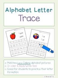 Alphabet Letter Tracing Lucy Calkins Phonics