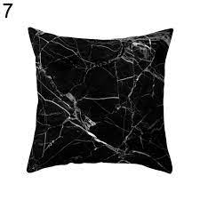 Maybe you would like to learn more about one of these? Black And White Design Geometric Home Pillow Cases Marble Pillow Black Marble Pillows