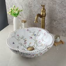 We did not find results for: Ceramic Flower Shaped Basin Bowl Vanity Vessel Sink Antique Brass Mixer Faucet Ebay