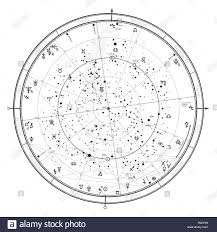 Astrological Celestial Map Of Northern Hemisphere Horoscope