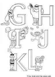 Printable Sesame Street Alphabet Worksheets For Preschool Sesame Street Coloring Pages Coloring Pages For Kids Sesame Street