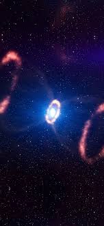 Still, painting just one wall or upholstering it in wallpaper can add a striking pop of color. Mt21 Space Dark Sky Galaxy Night Beautiful Blue Flare Wallpaper