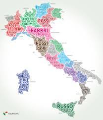 Ferrero, ferrai, ferrari, ferraro, ferrario, ferrerio, ferrarini and many more. Most Common Surnames In Italy By Region Brilliant Maps