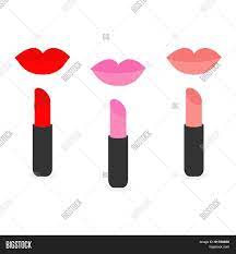 Lips Red Rose Nude Vector Photo Free Trial Bigstock