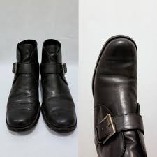 Vintage 90s Size 7 5 M Liz Claiborne Leather Upper Ankle Boots