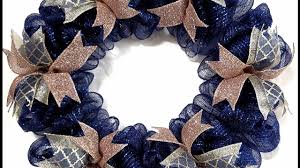 Red white and blue patriotic ribbon wreath. How To Make A Deco Mesh Bubble Wreath Fits In Between 2 Doors Youtube