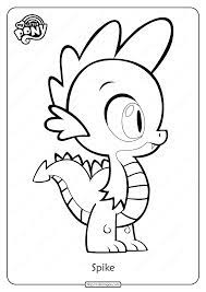 Hi everyone, welcome to my channel. Free Printable My Little Pony Spike Coloring Page Coloring Pages My Little Pony Coloring Colouring Pages