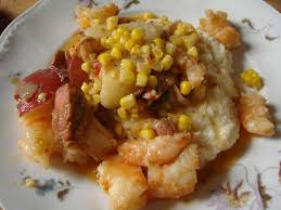 leftover crawfish boil with grits