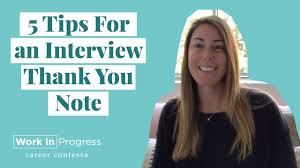 This is also a great way to. How To Write A Post Interview Thank You Note Template For Thank You Note After A Job Interview Youtube