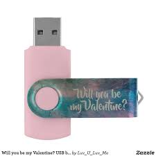 Will You Be My Valentine Usb By Dal Usb Flash Drive Zazzle Co Nz Flash Drive Usb Usb Flash Drive