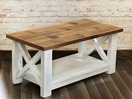The top of the coffee table is built of salvaged wood from reclaimed shipping pallets milled into individual tongue. Farmhouse Coffee Table With White Base X Made From Reclaimed Wood Farmhouse Goals