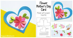With these supplies, you will require the basic craft supplies like a hot glue gun, sewing kit, and a hint of imagination. Homemade Heart And Flower Card Craft For Kids Buggy And Buddy