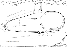 Coloring submarine under water stock vector. Coloring Page Submarine Creative Hobby Place