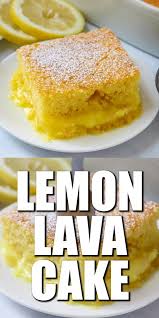Easy Lemon Lava Cake Recipe Lava Cake Recipes Lemon Dessert Recipes Lava Cakes