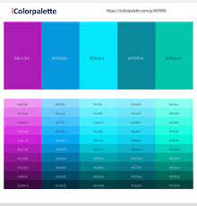 It is evoked by light with a predominant wavelength between 490 and 520 nm, between the wavelengths of green and blue. 17 Latest Color Schemes With Deep Sky Blue And Aqua Color Tone Combinations 2021 Icolorpalette