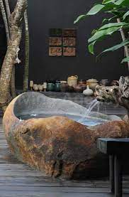 Stylish wallpaper patterns in small bathrooms. 17 Rustic And Natural Bathroom Inspiration Ideas