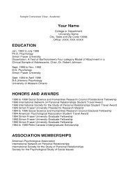 Participated in training to learn how to apply standard criteria to various student essays. Sample Curriculum Vitae Academic Free Download