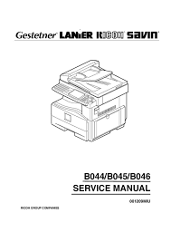 Free shipping on orders over $75.00! Service Manual Ricoh Aficio 1013f Photocopier