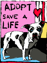 Listings of all dog and cat rescues and shelters nationwide & all pet services, veterinarians, low cost spay and neuter clinics, emergency. Adopt Save A Life Dog Print Pink An Act Of Dog