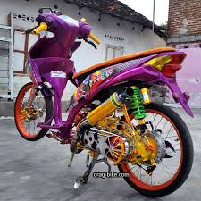 Modifikasi Honda Beat Velg 17 Drag Racing Gambar Lowrider