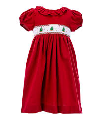 Poshmark makes shopping fun, affordable & easy! Edgehill Collection Little Girls 2t 6x Christmas Tree Smocked Dress Dillard S