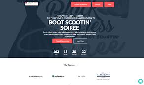Dress For Success Designed This Beautiful Hellofund Fundraising Event Page For Their Boot Scootin Soi Fundraising Page Event Countdown Fundraising Websites