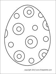 This template here is a wonderful way to keep your little one engaged on the easter holiday. Easter Eggs Free Printable Templates Coloring Pages Firstpalette Com