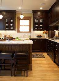 Under cabinet lightings also adds drama and brightness to your kitchen. Dark Cabinets Light Floor Houzz